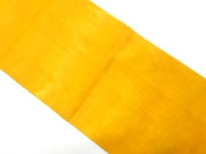 手織り節紬　霞模様織り出し　名古屋帯